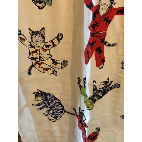 Hatley OSFA The Cat's Pajamas Cream Short Sleep Shirt NWT - Picture 5 of 9
